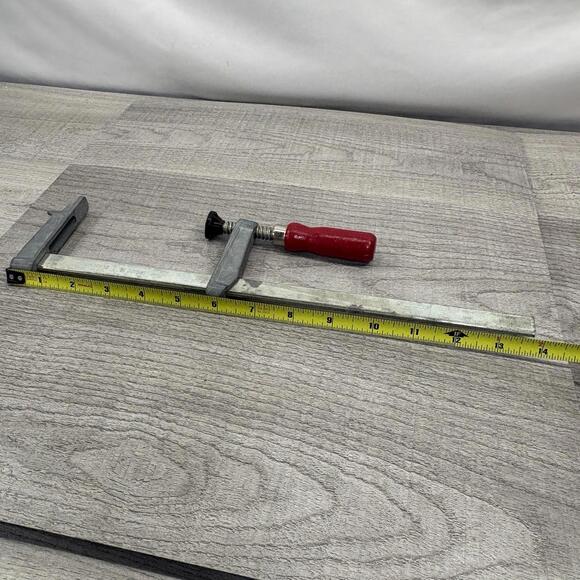 Vintage German Made Sliding Bar Clamp Red Wood Handle Made in Germany Tool - Picture 13 of 13